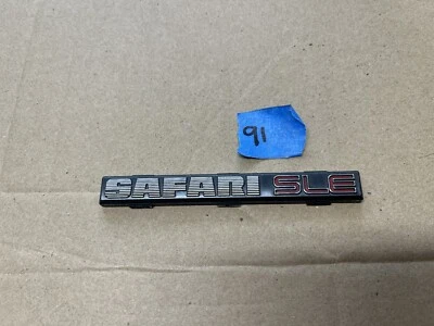90 91 92 93 94 GMC Safari SLE emblema de tablero insignia OEM placa de identificación 1990-1994 Foto 1 de 2