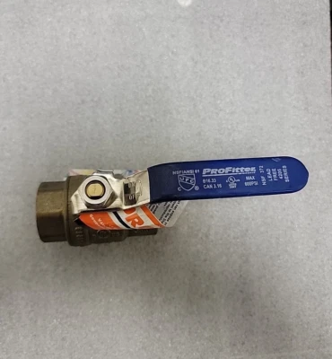 1" ProFitter F-NPT x F-NPT 600 psi 150 WSP Lead-Free Forged Brass Ball Valve - Image 1 of 2