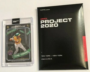 Topps Project 2020 #71 ~ 1980 Topps RICKEY HENDERSON RC by Ben Baller IN HAND - Picture 1 of 3