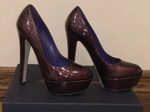 SERGIO ROSSI VIOLET HIGH HEEL PUMPS 36 Mint - Picture 1 of 9