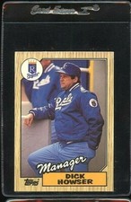 1987 TOPPS TIFFANY #18 DICK HOWSER KANSAS CITY ROYALS MANAGER 