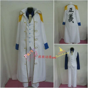 Conjunto de uniforme de almirante Kuzan Aokiji de marines disfraz de disfraz - Imagen 1 de 3