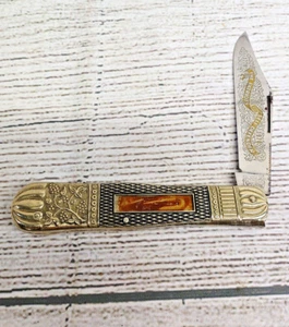 J.W. Cuchillo de cazador antiguo botella de Coca-Cola autodefensor Hickey The Patriots - Imagen 1 de 13