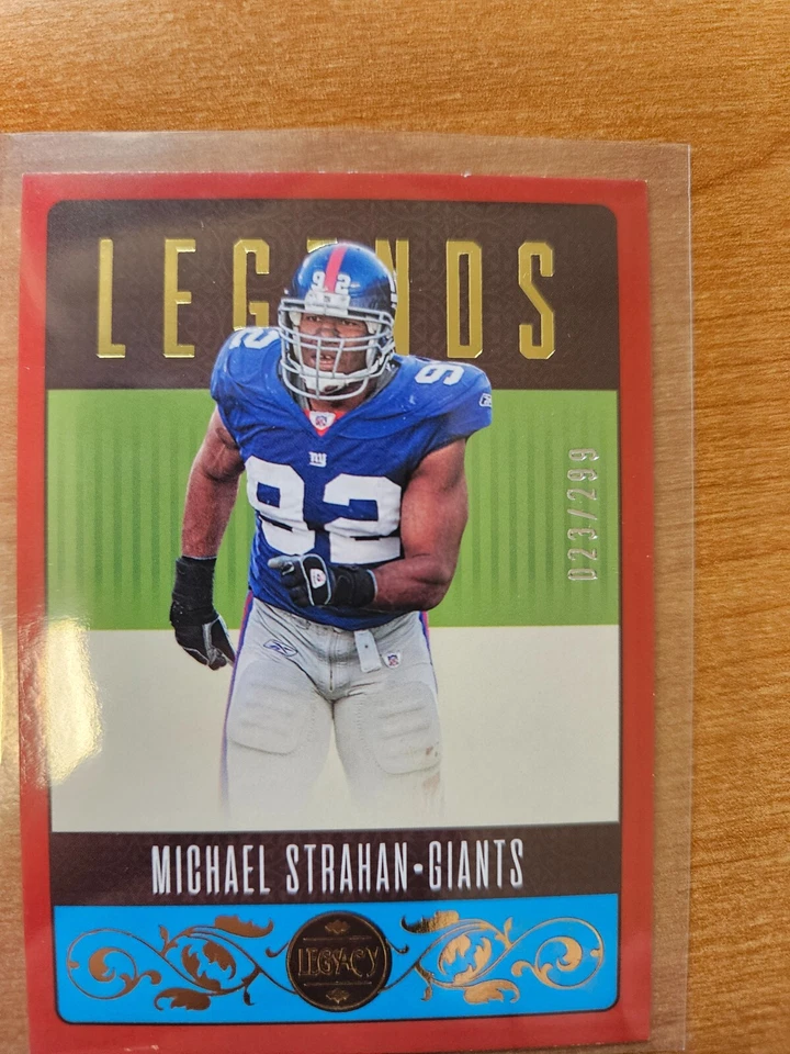 2023 Panini Legacy - Legends Red #133 Michael Strahan /299 - Image 1 of 3