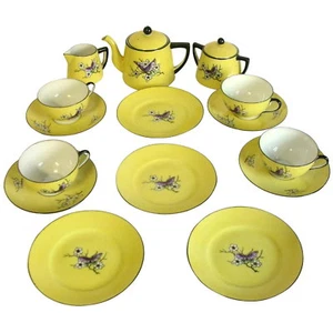 Juego de té infantil vintage Noritake de 17 piezas, mariposa púrpura excelente estado - Imagen 1 de 5