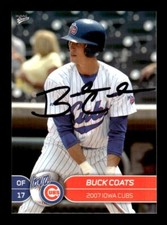 BUCK COATS 2007 MULTIAD IOWA CUBS #5 ON-CARD AUTO