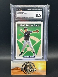 1993 Topps #98 Derek Jeter 1992 Draft Pick Rookie RC New York Yankees - CGC 8.5 - Picture 1 of 2