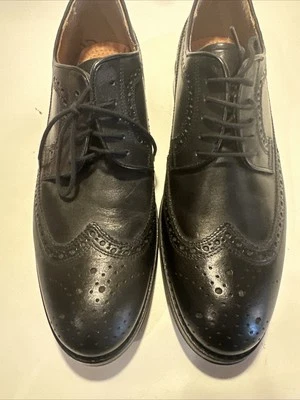 Zapatos ejecutivos Stafford para hombre 10 M negros punta de ala Oxford Foto 1 de 4