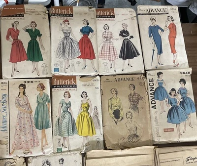 25 De Colección Para Mujer Vestido Patrón McCall’s Butterick Advance New York Rockabilly Foto 1 de 4