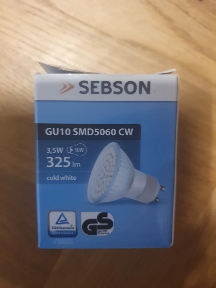 Gu10 LED Sebson  Cold White - Bild 1 von 1