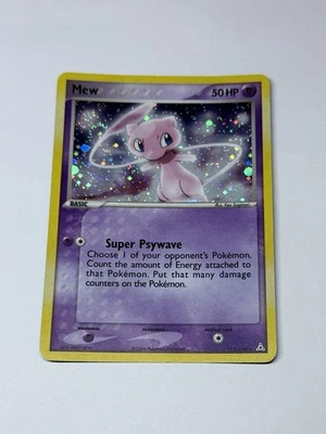 Mew 111/110 EX Holon Phantoms Holo SWIRL Secret Rare Pokemon Card Nintendo MP - Image 1 of 3