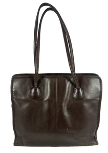 Bolso de Mano Coach #7303 De Colección Cuero Marrón Oscuro Cartera Bolso de Mano Laptop Hecho en EE. UU. - Imagen 1 de 21