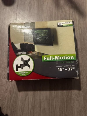 SANUS MF215 Flat Panel Full Motion 15 to 37 Inch Medium Wall Mount - 39cm Depth - Image 1 of 4