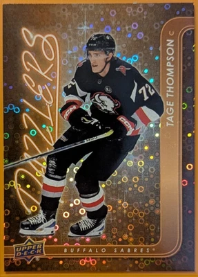 2024-25 Upper Deck Series 2 #DZ-72 Tage Thompson Dazzlers Orange - Image 1 of 2