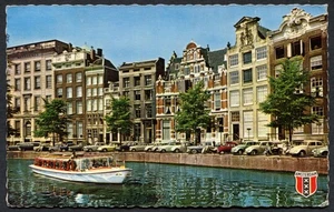 AMSTERDAM Herengracht canal Netherlands 1966? HOLLAND FESTIVAL Cancel POSTCARD - Picture 1 of 2