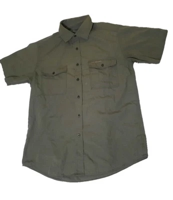 Camisa de manga corta Craghoppers NosiLife verde oliva para hombre grandes bolsillos de viaje Foto 1 de 4