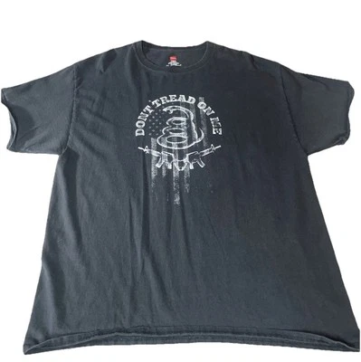 Camiseta Don’t Tread On Me Hombre Talla XL Manga Corta Negra Estampado Gráfico Foto 1 de 4