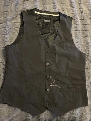 Tranquility & Mayhem Vest Mens Large Solid Dress Tux Tuxedo Suit Formal Casual - Image 1 of 3