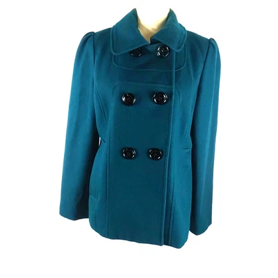 Abrigo para mujer Steve Madden talla grande azul verde mezcla de lana Foto 1 de 4