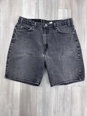 Pantalones Cortos De Colección Y2K Levi’s 550 Calce Relajado Naranja Tab Negros Denim Talla 36 Foto 1 de 4