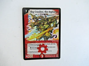 Duel Masters Sky Crusher the Agitator S4/55 Thundercharge DM-07 Set SR Foil HTF - Picture 1 of 2