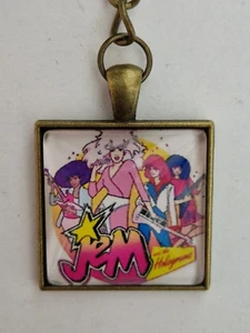 PORTACHIAVI PORTACHIAVE KEYRING SCHLÜSSELRING CARTOON JEM E LE HOLOGRAMS CARTONE - Picture 1 of 3