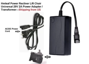 Salida de repuesto adaptador de CC para silla reclinable de alimentación ZB-A290020-A 29V2A - Imagen 1 de 6