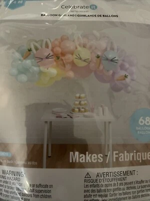 Guirnalda Globo Pastel con Conejitos • Baby Shower • Pascua • ¡Celebra! Foto 1 de 2