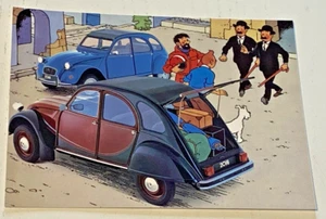 CITROEN et la BD - Carte Postale 2CV - Création Hergé - Septembre 1984 - Imagen 1 de 2