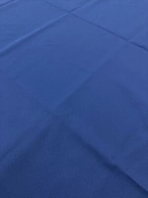 Vintage Navy Poly Poplin Fabric 1-1/2 Yards By 63” Wide - Image 1 of 4