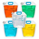  5 Pack Collapsible Water Container Bag, 5 gallon water jug, BPA Free Food   