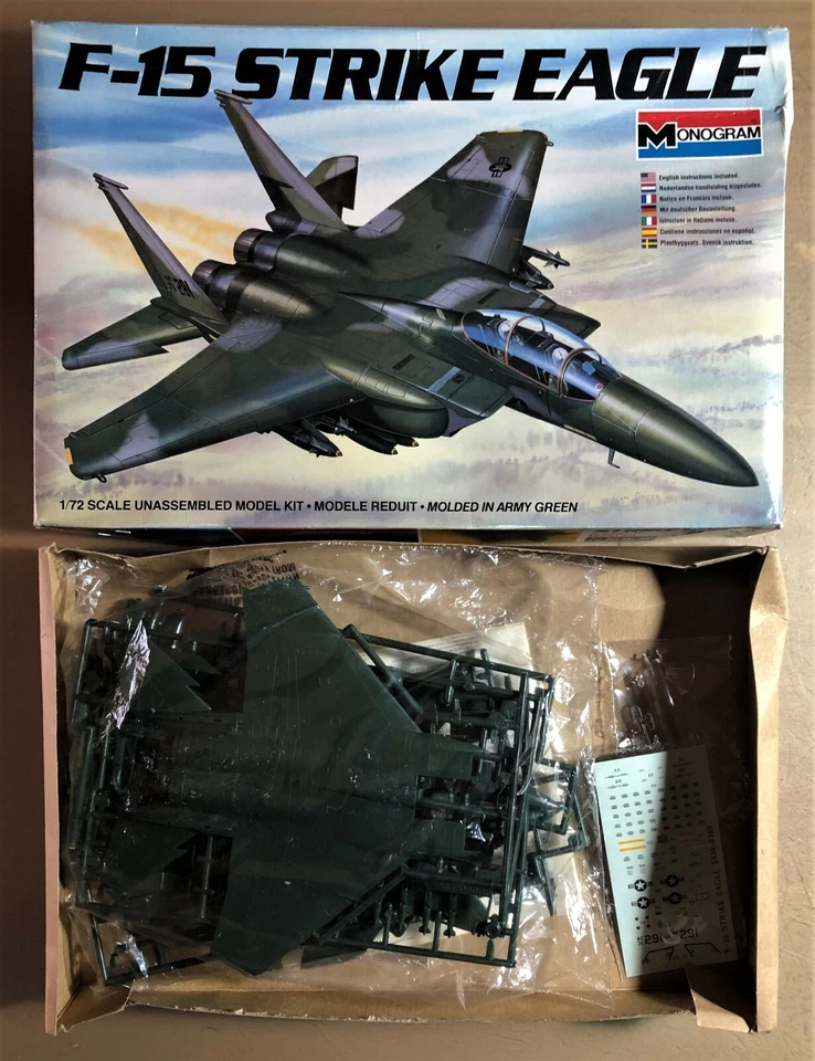 MONOGRAM 5434 - F-15 STRIKE EAGLE - 1/72 PLASTIC KIT  - Immagine 1 di 1