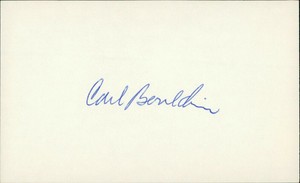 Carl Bouldin Washington Senators Signed 3x5 Card Debut 1961