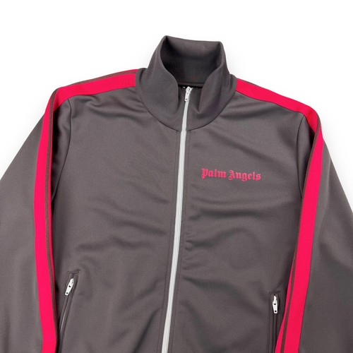 Giacca da pista Palm Angels grigia e rosa