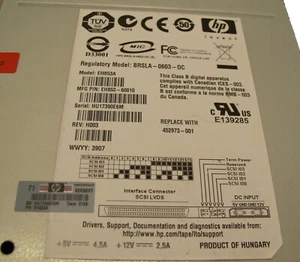 HP Storageworks 1840 LTO4 SCSI FH Internal Tape Drive EH853A 452973-001 - Afbeelding 1 van 2
