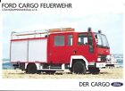 Fire Equipment Brochure Ford Cargo Feuerwehr Truck c1986 GERMAN prospekt (DB294)