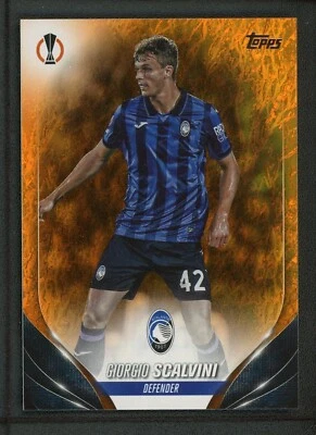2024 GIORGIO SCALVINI 22/25 TOPPS UEFA EUROPA LEAGUE JADE ORANGE - Image 1 of 2