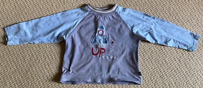 Pumpkin Patch Boys Embroidered Rocket Long Sleeve Top  Size 3 Foto 1 de 3