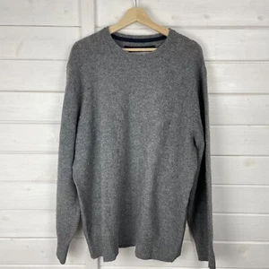 HOWICK Jumper Mens Size XL Grey Wool Blend Textured Knit Pullover Capsule - Picture 1 of 12