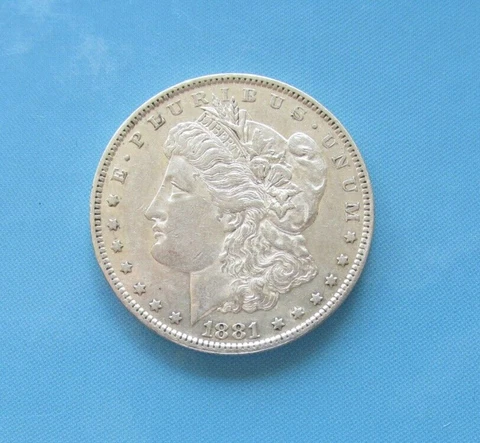 1881 O Morgan Silver Dollar Lightly Circulated Cover