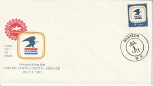 1396 July 1 1971 Postal Service FDC First Day Babylon New York - Picture 1 of 1