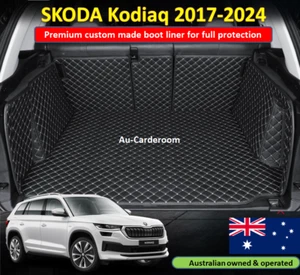 Custom Made Trunk Boot Mats Liner Cargo Mat Cover Fits SKODA Kodiaq 2017-2024 - Picture 1 of 14