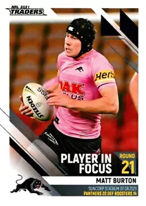 2021 Penrith Panthers NRL Premiers Player Focus Rookie Card - Matt Burton #45/89 - Bild 1 von 3