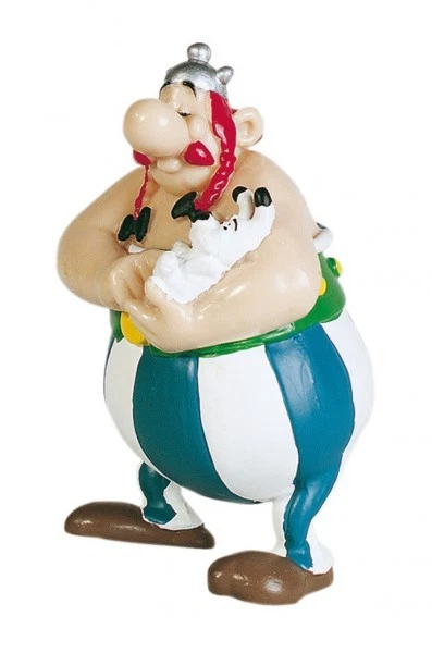 Asterix and Obelix Collectible Figurine Obelix Holding Idefix 8 cm 605029 - Image 1 of 1