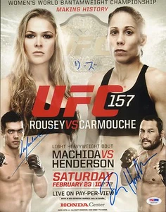 Dan Henderson Lyoto Machida Liz Carmouche Signed UFC 157 11x14 Photo PSA/DNA COA - Picture 1 of 24