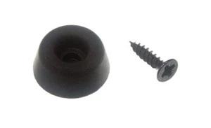 100 X Rubber Seat Door Buffer Stops Black 19mm 3/4&Quot; | Onestopdiy New - Picture 1 of 1