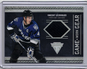 VINCENT LECAVALIER 13/14 Panini Titanium Game-Worn Gear Jersey #1 Capitals Card