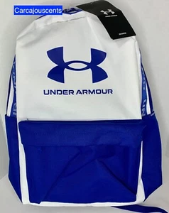 Under Armour Loudon Backpack White Blue #1364186-101 - Picture 1 of 5
