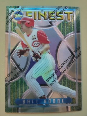 1995 Topps Finest #54 -  Bret Boone -  Cincinnati Reds - Image 1 of 2