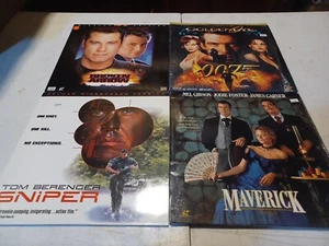 4 Laserdisc Lot Action Broken Arrow Goldeneye Sniper Maverick - Picture 1 of 1